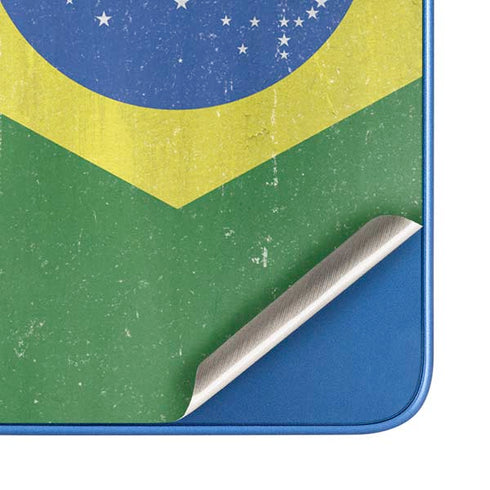 Brazil Flag Distressed Moto G Play 4G (2024) Skin