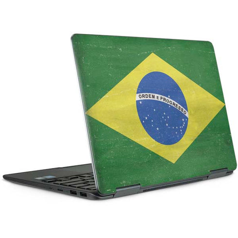 Brazil Flag Distressed Notebook 9 Pro 13in (2017) Skin