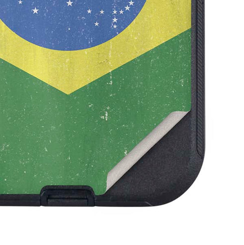Brazil Flag Distressed Otterbox Defender iPhone Skin