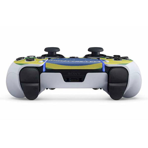 Brazil Flag Distressed PS5 DualSense Edge Pro Controller Skin