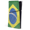 Brazil Flag Distressed PS5 Slim Digital Edition Console Skin