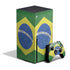 Brazil Flag Distressed Xbox Series X Skins
