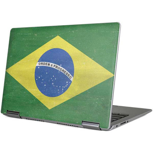 Brazil Flag Distressed Yoga 710 14in Skin
