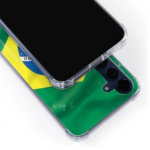 Brazil Flag Galaxy A35 5G Clear Case