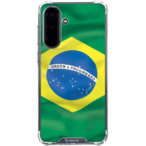 Brazil Flag Galaxy A36 5G Clear Case
