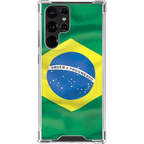 Brazil Flag Galaxy S23 Ultra Clear Case