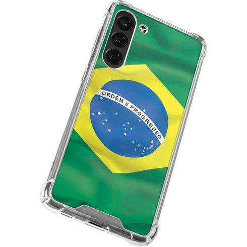 Brazil Flag Galaxy S24 FE Clear Case