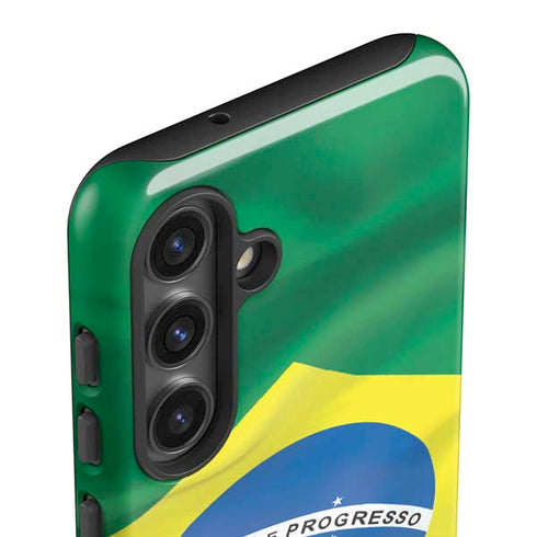 Brazil Flag Galaxy S25 Plus Impact Case