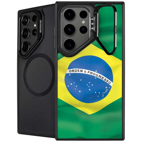 Brazil Flag Galaxy S24 Ultra Kickstand Case