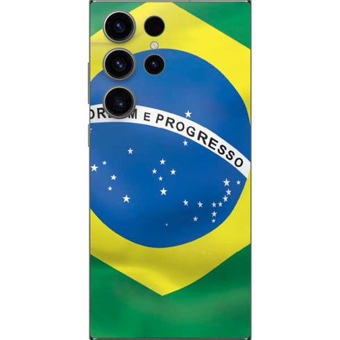 Brazil Flag Galaxy S25 Ultra Skin