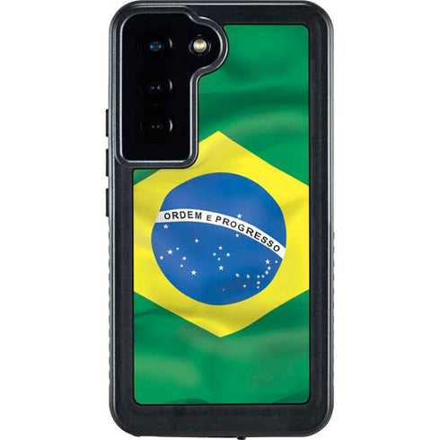 Brazil Flag Galaxy S24 Waterproof Case