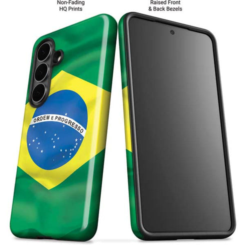 Brazil Flag Galaxy S26 Impact Case