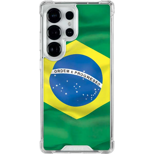 Brazil Flag Galaxy S26 Ultra Clear Case