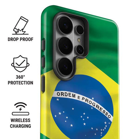 Brazil Flag Galaxy S26 Ultra Impact Case