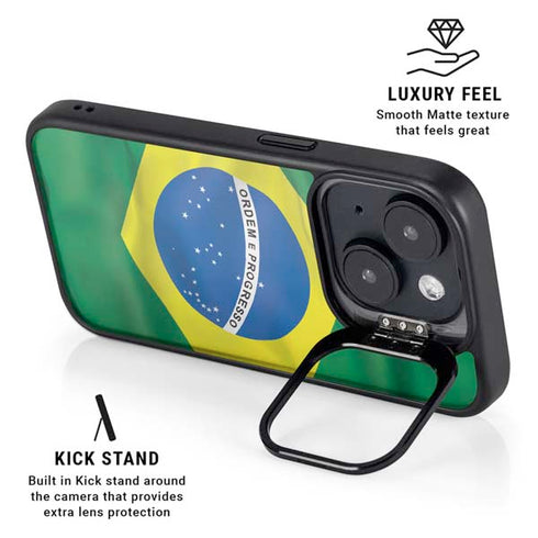 Brazil Flag iPhone 13 Kickstand Case