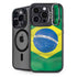 Brazil Flag iPhone 14 Pro Max Kickstand Case