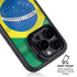 Brazil Flag iPhone 15 Pro Kickstand Case