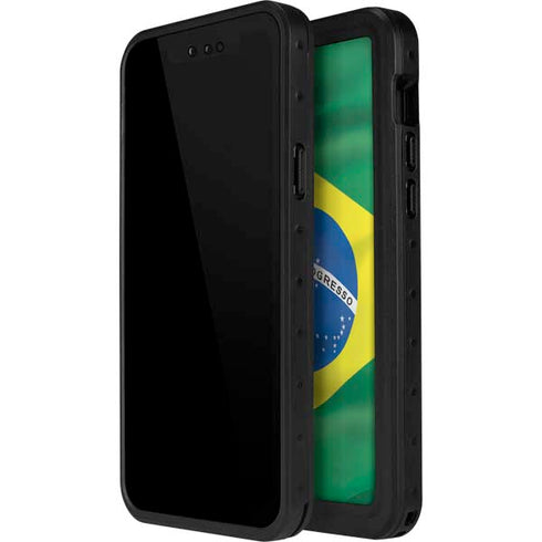 Brazil Flag iPhone 15 Pro Waterproof Case