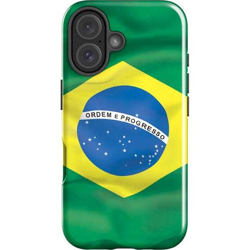 Brazil Flag iPhone 16 Impact Case