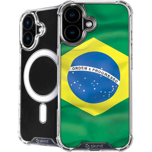 Brazil Flag iPhone 16 MagSafe Case