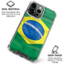 Brazil Flag iPhone 16 Pro Clear Case