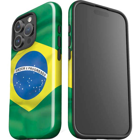 Brazil Flag iPhone 16 Pro Max Impact Case