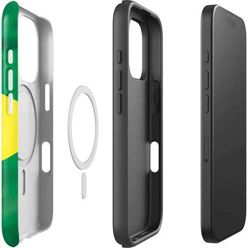 Brazil Flag iPhone 16 Pro Max Magsafe Impact Case