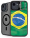 Brazil Flag iPhone 16e Kickstand Case