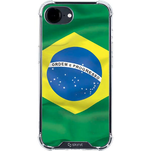 Brazil Flag iPhone 16e Clear Case