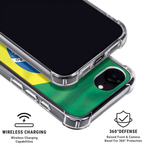 Brazil Flag iPhone 16e MagSafe Case