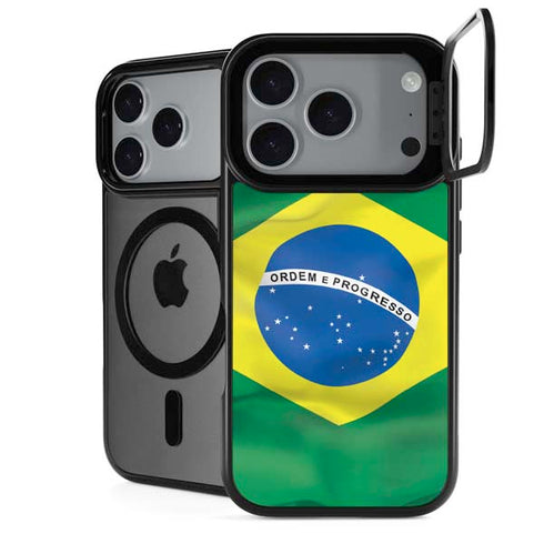 Brazil Flag iPhone 18 Pro Kickstand Case