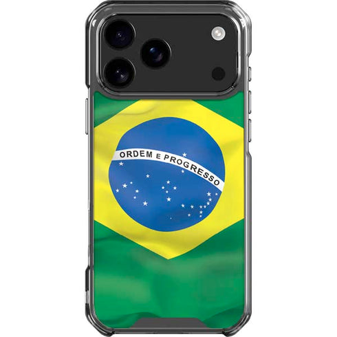Brazil Flag iPhone 18 Pro Max Clear Case