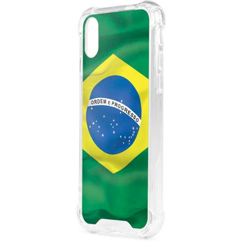 Brazil Flag iPhone XS Clear Case