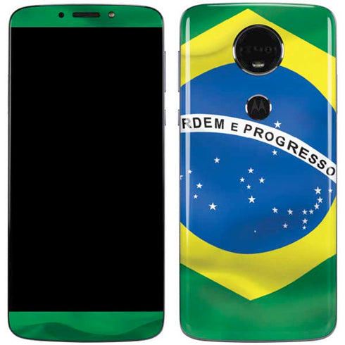 Brazil Flag Moto E5 Plus Skin