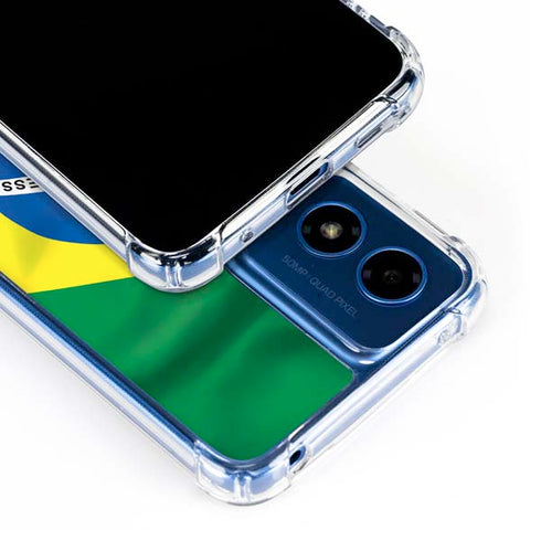 Brazil Flag Moto G Play 4G (2024) Clear Case