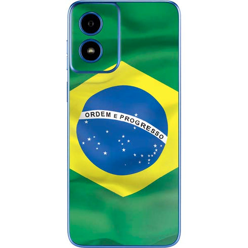 Brazil Flag Moto G Play 4G (2024) Skin