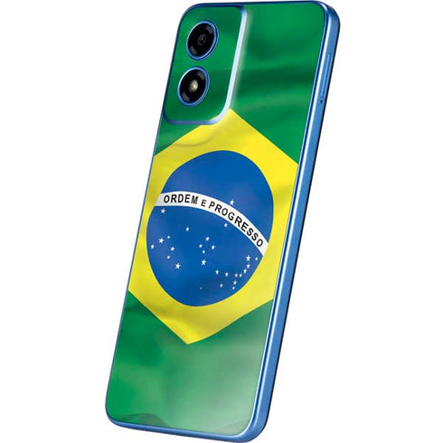 Brazil Flag Moto G Play 4G (2024) Skin