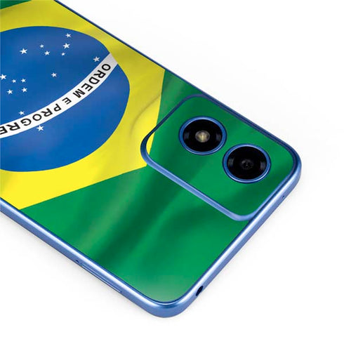 Brazil Flag Moto G Play 4G (2024) Skin