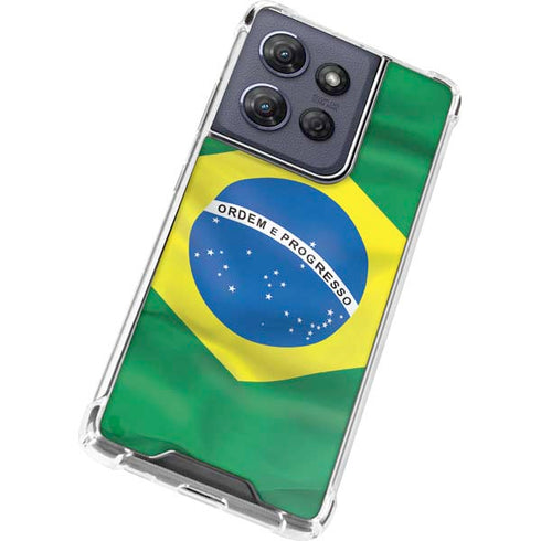 Brazil Flag Moto G Play 5G (2025) Clear Case
