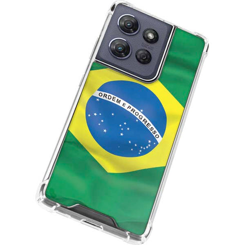 Brazil Flag Moto G Power 5G (2025) Clear Case