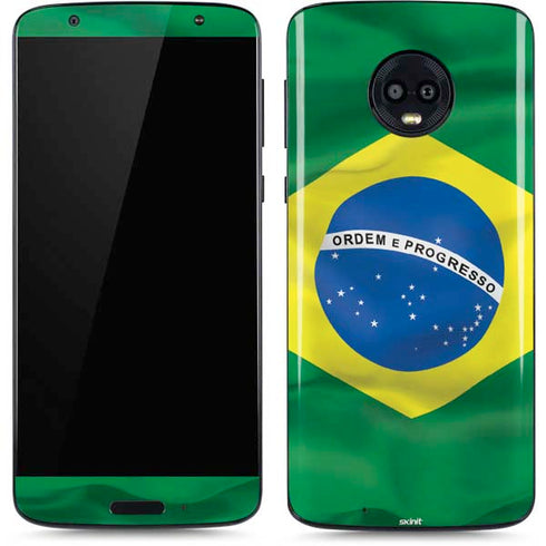 Brazil Flag Moto G6 Skin