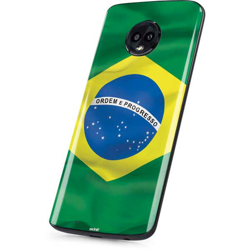 Brazil Flag Moto G6 Skin