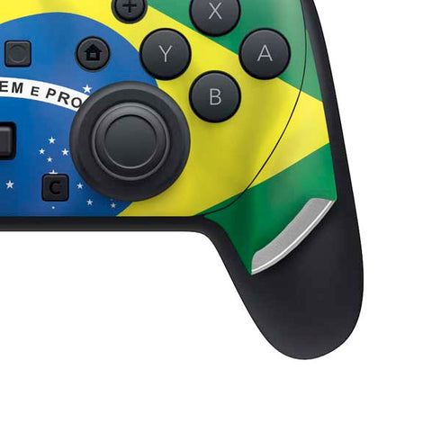 Brazil Flag Nintendo Switch 2 (2025) Pro Controller Skin