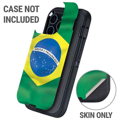 Brazil Flag Otterbox Defender iPhone Skin