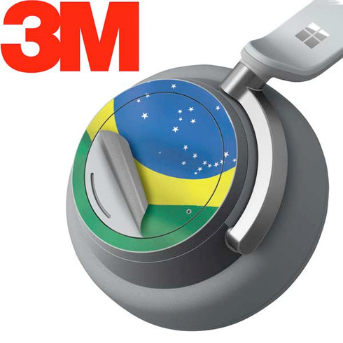 Brazil Flag Surface Headphones Skin