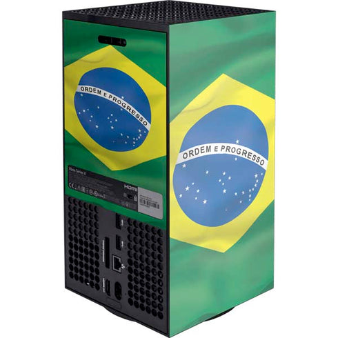 Brazil Flag XBox Series X Digital Edition Console Skin
