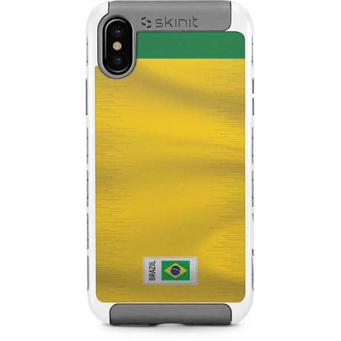 Brazil Soccer Flag iPhone X/XS Cargo Case