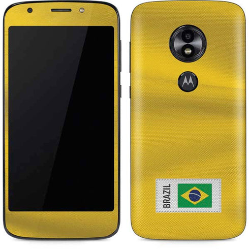 Brazil Soccer Flag Moto E5 Play Skin