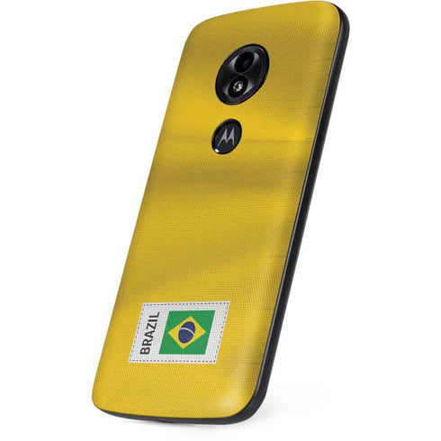 Brazil Soccer Flag Moto E5 Play Skin