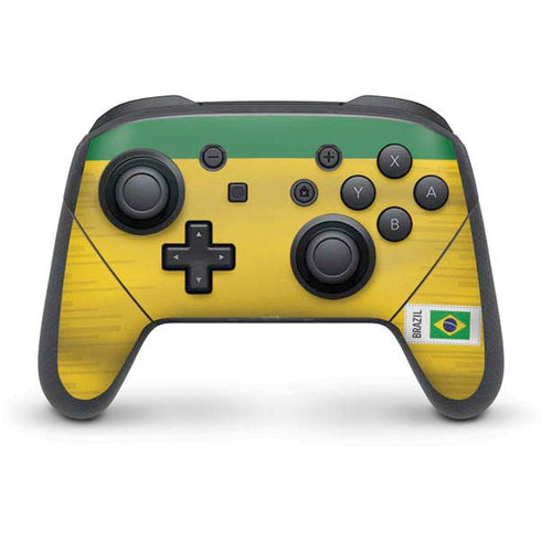Brazil Soccer Flag Nintendo Skins